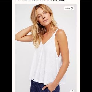 Free People Dani white tank top NWT size Small